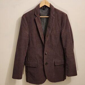 J. Crew Corduroy Jacket Blazer 100% Cotton Brown Men's Small Y2K Preppy Academia